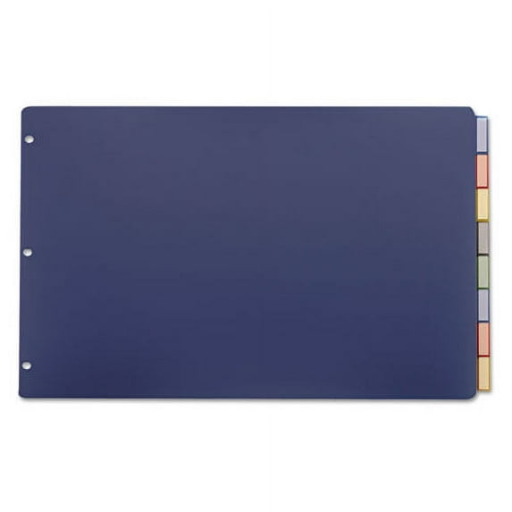 "Poly Insertable Dividers, 8-Tab, 11 X 17, Assorted, 1 Set | Bundle of 10 Each"