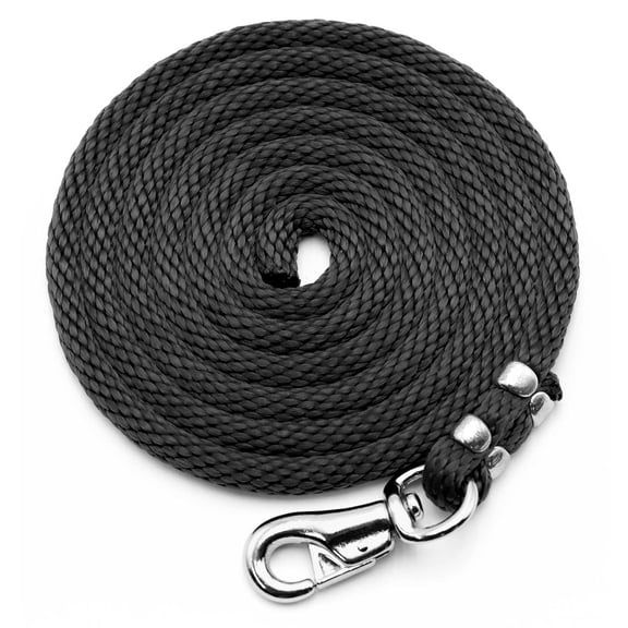 Poly Lead Rope - Bull Snap Color: Black