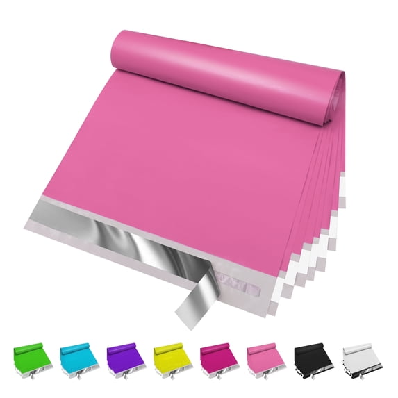 Poly Mailers 10x13 Inch 200 Pcs, Strong Adhesive Shipping Bags for Clothing, Durable Thick Mailing Envelopes with Self Seal, Packaging Bags for Small Business - Pink