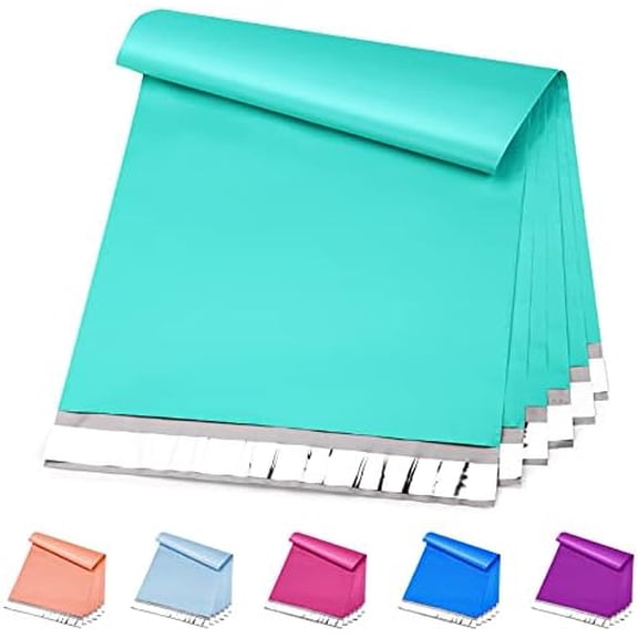 Poly Mailers 12x15.5 200 Pack Large Shipping Bags，Strong Adhesive Mailing Bags, Waterproof and Tear-Proof Multipurpose Envelopes for Clothing, Small Business,Postal Bags Teal