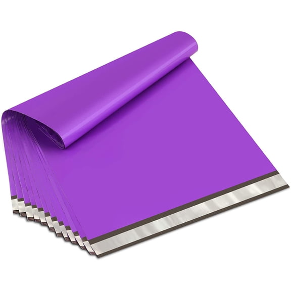 Poly Mailers 19x24 Inch Purple 100 Pack Extra Large Shipping Bags Strong Thick Mailing Envelopes Self Seal Adhesive Waterproof and Tear Proof Boutique Postal for Clothing Quilt and More