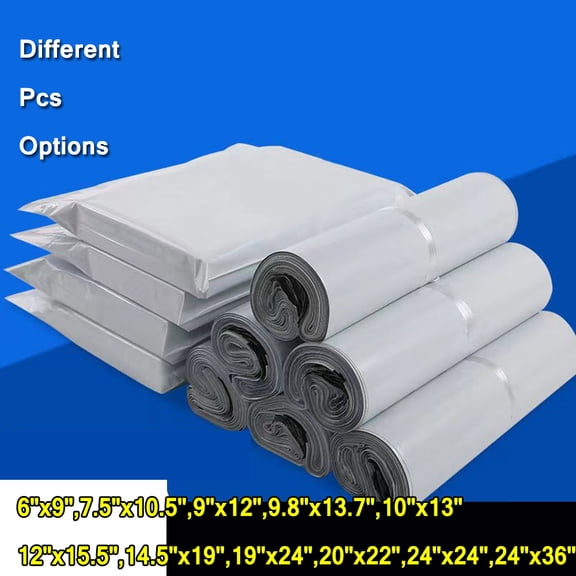 Poly Mailers,4.8Mil Envelopes, Plastic Shipping Bags with Self Sealing Strip, Industrial Standard Poly Mailer Envelope