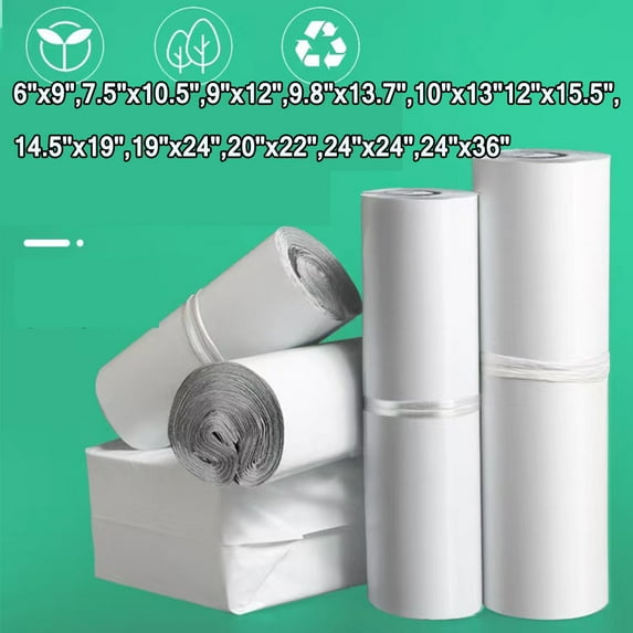 Poly Mailers ,4.8Mil Shipping Bags for Clothing, Poly Packaging Bags, Self Seal Shipping Envelopes, White Mailing Bags, Shipping Bags for Small Business