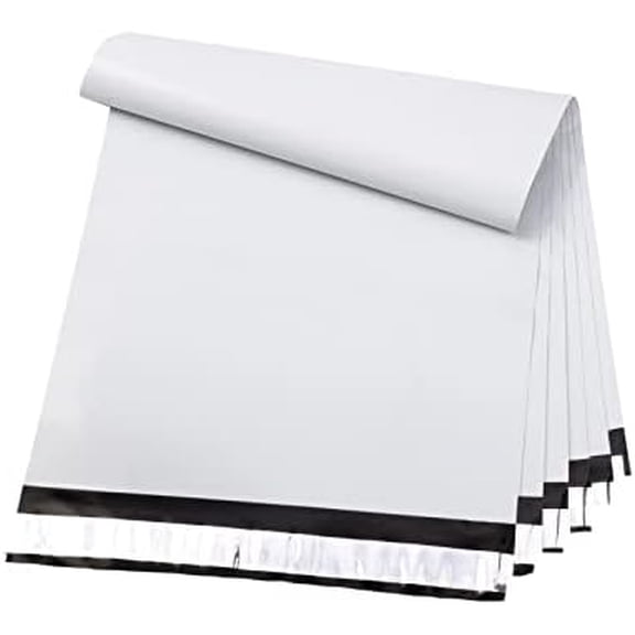 Poly Mailers 7.5x10.5 100 Pcs | Durable Shipping Bags for Clothing | Plastic Mailers Poly Bags for Small Business | Thick and Tear-proof Mailing Envelope Bags