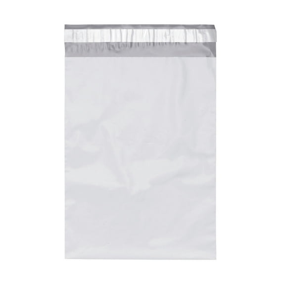 SSWBasics-Poly Mailers 9''W x 12''L - White Poly Bags for Shipping  Self-Sealing Mailing Bags with Adhesive Closure  Waterproof Shipping Envelopes  Case of 100  Multi-Purpose Packing and Mailing