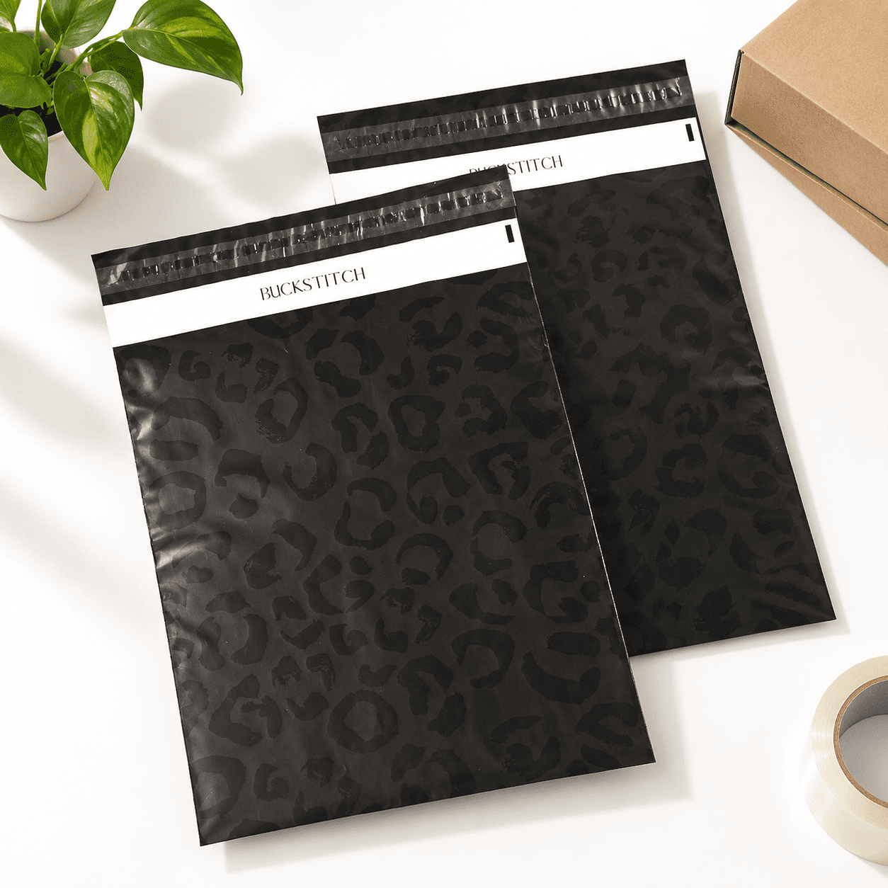 Poly Mailers Leopard 14x19 Inch 100 Pack Ssealing Shipping Bags Large ...