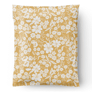 Poly Mailers Shipping Bags Packaging For Small Business - Floral Yellow 6x9 Recyclable Mailing Plastic Envelopes | Pack of 200