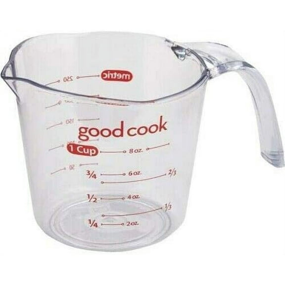 Poly Measure Cup Size: 0.05" H x 1" W x 6" D