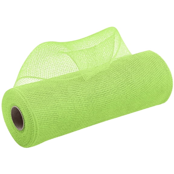Poly Mesh Ribbon With Foil Each Roll For Wreaths Swags Bows Wrapping And Decorating (10 Inch *30 Ft )