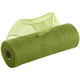 thumbnail image 1 of Poly Mesh Ribbon With Foil Each Roll For Wreaths Swags Bows Wrapping And Decorating Army Green, 1 of 3