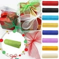 thumbnail image 1 of Poly Mesh Ribbon With Foil Each Roll, For Wreaths Swags Bows Wrapping Floral Decorating Party And Home Projects, 26Cm X 10 Yards Each Roll, 1 of 3