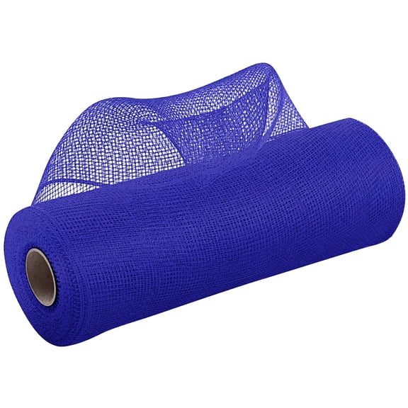 Poly Mesh Ribbon For Wreaths Swags Bows Wrapping Decorating, Premium Polypropylene With Foil, Flexible Lightweight Waterproof Durable Reusable Clean Edges Solid Color