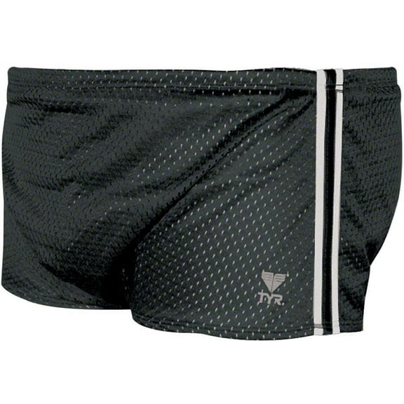 Poly Mesh Swim Trainer Resistance Shorts: Black Size 30