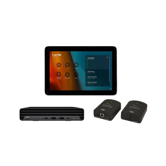 Poly - Microsoft Teams Rooms - Base Kit - video conferencing kit (HP Mini Conferencing PC, Poly GC8 touch controller, Cat5e Extender)