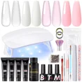 thumbnail image 1 of Poly Nail Gel Kit for Extension with Nail Lamp Slip Solution Nail Manicure Set, 1 of 1