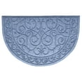 thumbnail image 1 of Poly Ornate Scroll Indoor/Outdoor Mat, 24" x 36", Light Grey, 1 of 2