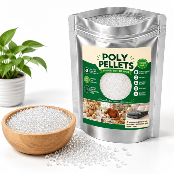Poly Pellets Weighted Stuffing 5 Lb Plastic Beads For Hacky Sacks