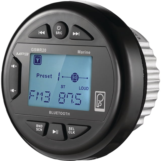 Poly-Planar Bluetooth AudioLink Marine Receiver - 12VDC, 33ft Range, RCA Output (BTAL-01)