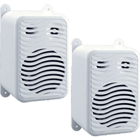 PolyPlanar Gunwale Mount Speakers - (Pair) White