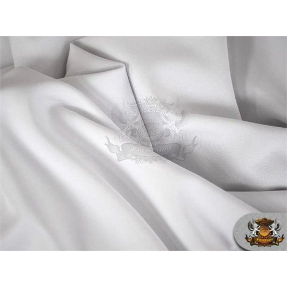 Poly Poplin Solid Fabric WHITE / 120" Wide / Sold by the yard RHT