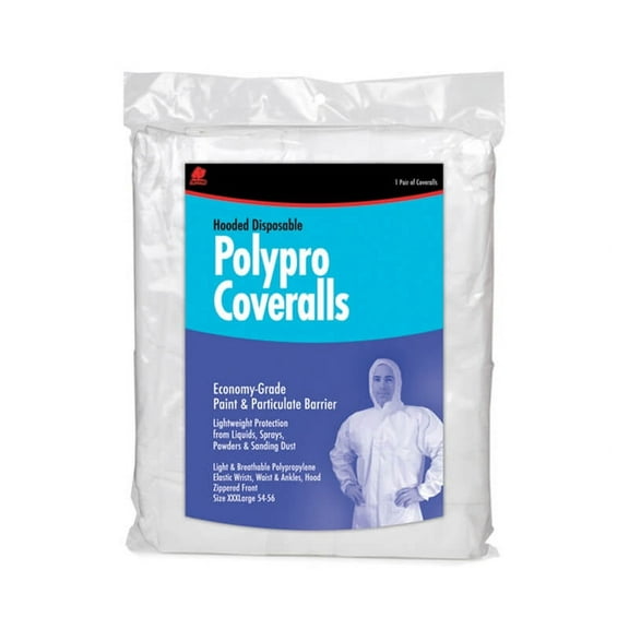 Poly Pro Disposable Hooded Coverall - X-Large