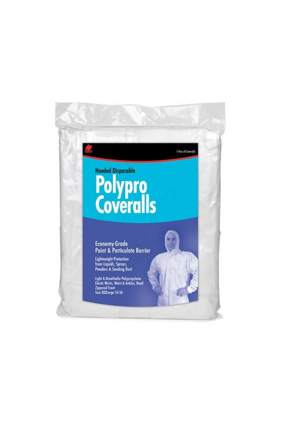 Poly Pro Disposable Hooded Coverall - X-Large