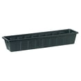 thumbnail image 1 of Novelty Flower Box Plastic Planter - UV Resistant, Rectangular - 18-Inch, Green, 1 of 1