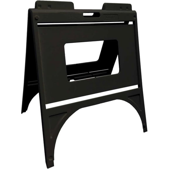 Poly Quick Sign outdoor free standing Sidewalk Sign Stand - BLACK