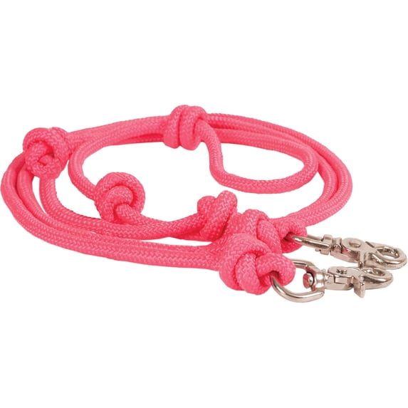 Poly Rope Contest Rein 8ft Hot Pink