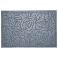 thumbnail image 1 of Poly Rose Indoor/Outdoor Mat,18" x 30", Light Grey, 1 of 6