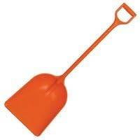 Poly Shovel with D-Grip Handle, 47 Inches Long