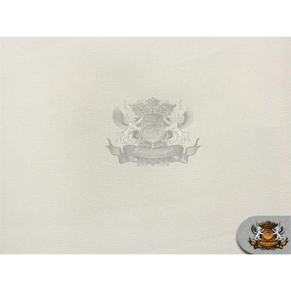 Poly Silk Satin Fabric IVORY / 58" Wide / Sold by the yard