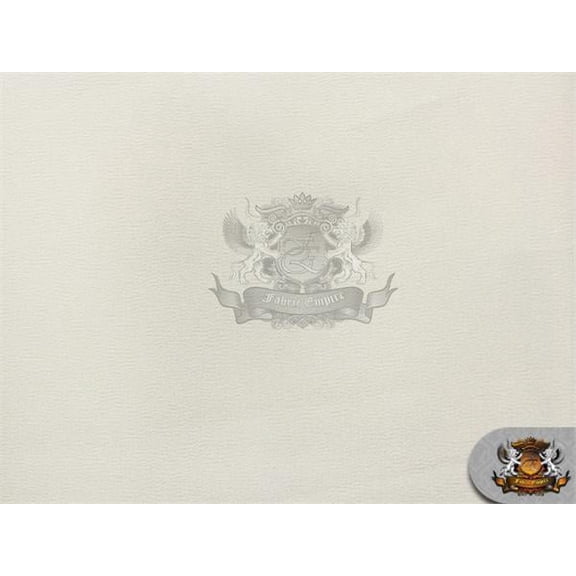 Poly Silk Satin Fabric IVORY / 58" Wide / Sold by the yard