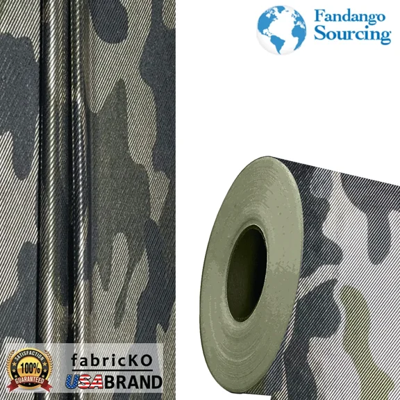 Poly Spandex Camouflage Foil Printed Fabric, Sold By The Yard, Free Ship/Returns