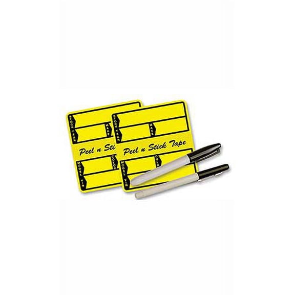 Poly Stock Sticker - Yellow - 2 7/8W x 3H - Pack of 250