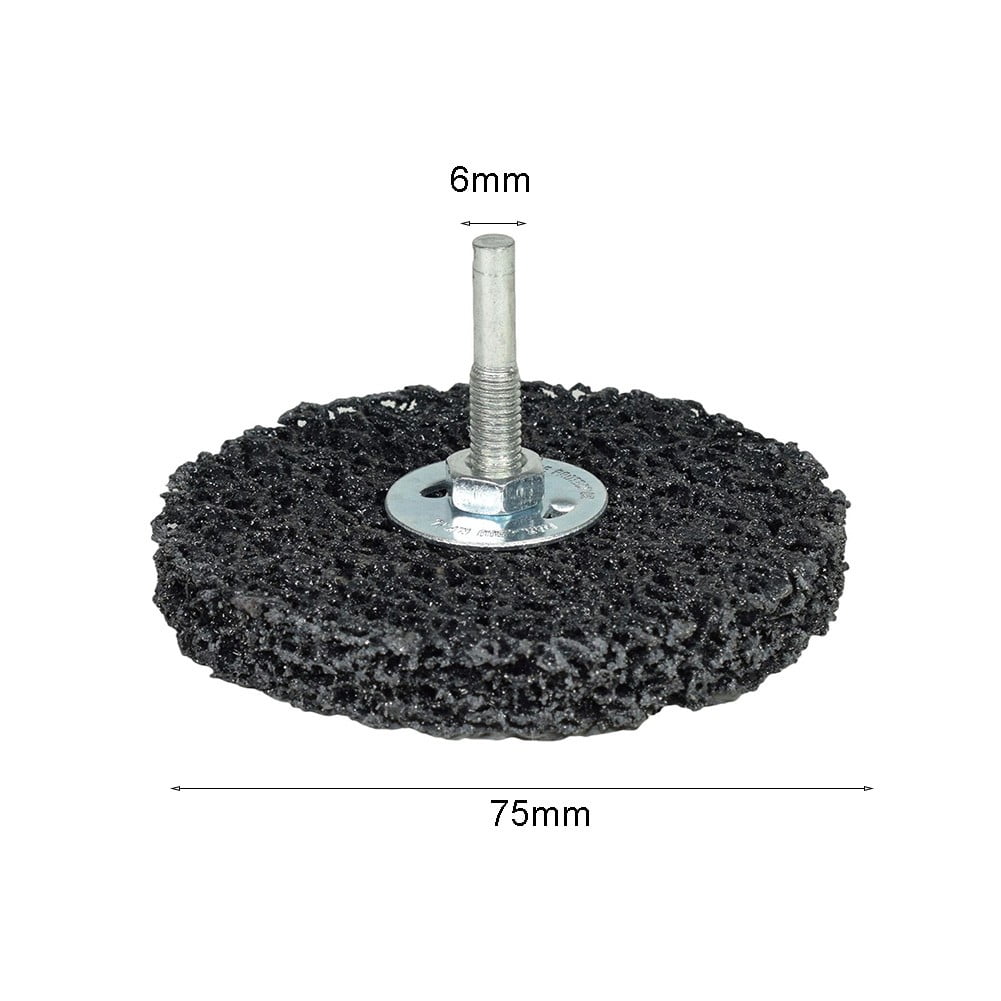 Poly Strip Wheel Paint Rust Remover 6mm Shank Clean Angle Grinder Discs 100/75mm