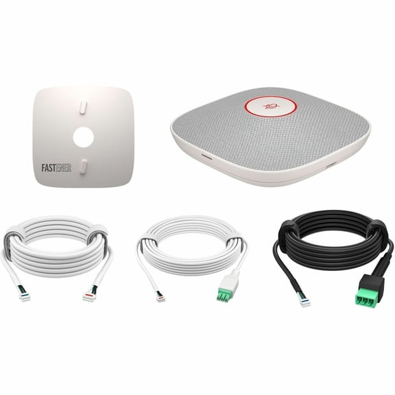 Poly Studio A2 Wired Microphone for Meeting Room, Conference Room, White, TAA Compliant