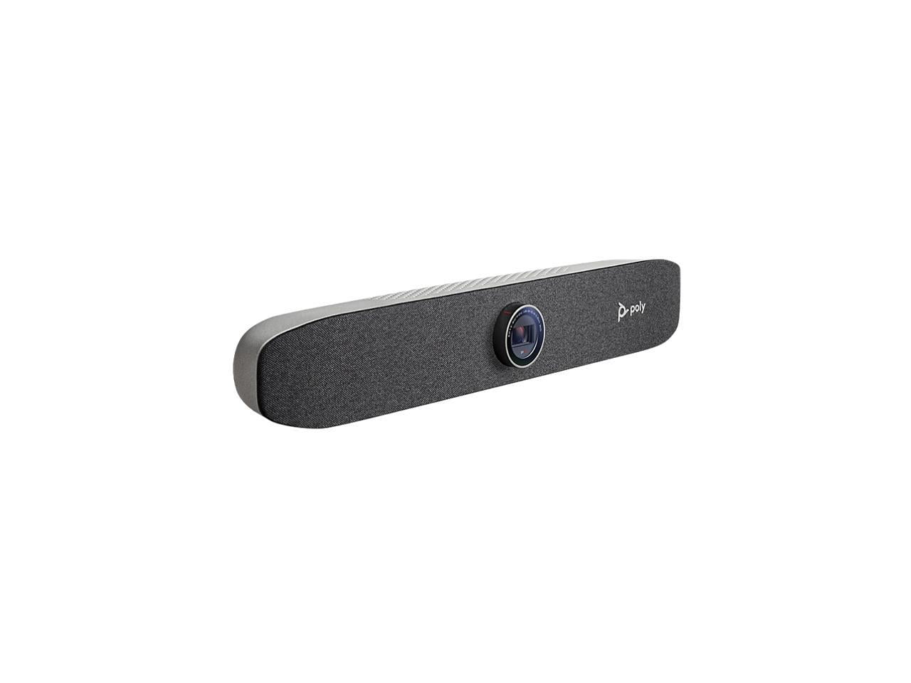 Poly Speaker - + + Personal (Certified) - Bar Complete Teams Solution Home 4K Premium Office/Focus Mics Camera, & -Works (Certified) w/Zoom Room Video Polycom) - (Plantronics Studio Webcam & Audio P15