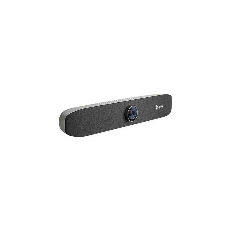 Poly Studio P15 Personal Video Bar (Plantronics + Polycom) - Complete Audio  + Premium 4K Webcam Solution - Camera, Mics & Speaker - Home Office/Focus  Room -Works w/Zoom (Certified) & Teams (Certified)