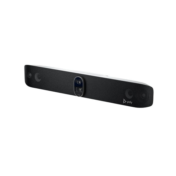 Poly Studio V72 USB Video Bar - For Video Conferencing, Meeting Room - 3840 x 2160 Video (Live) - 4K UHD - 1 x Network (RJ-45) - 1 x HDMI In - 2 x HDMI Out - USB - Ethernet - Wireless LAN - Wall Mo...