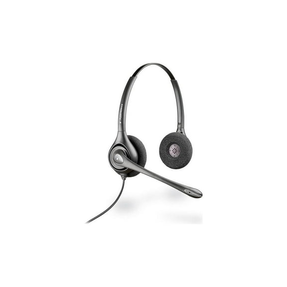 HP Poly SupraPlus H261N Stereo Binaural Wired On-ear Headset +Pouch TAA (7S444AA) Black