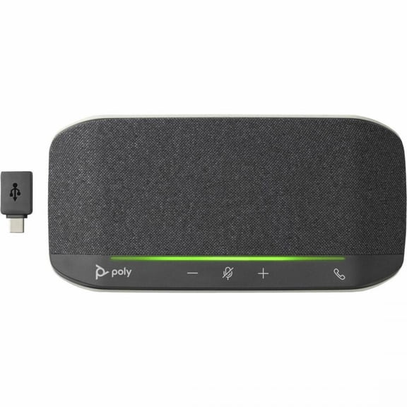 Poly Sync 10 Speakerphone +USB-A to USB-C Cable, Black