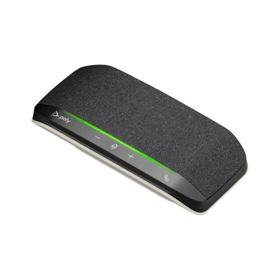 Poly Sync 10 USB Speakerphone (Plantronics) - Two-in-One Portable Speaker for Audio/Video Conference Calls & Music - USB Powered - Dual-Mic, Full-Duplex Audio - Works with Teams, Zoom, Google
