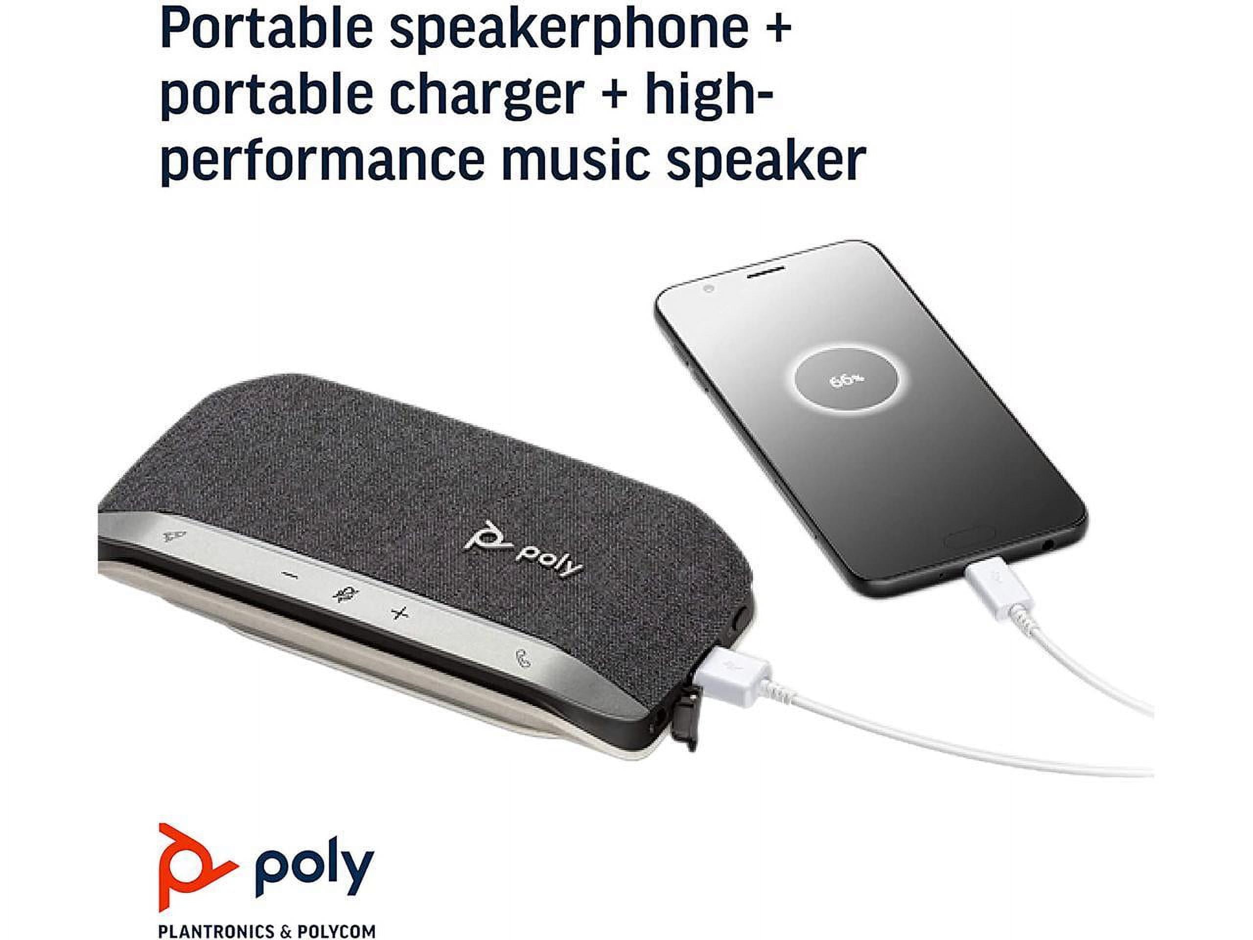 Poly Sync 20+ Portable Speakerphone, USB-C, Bluetooth for