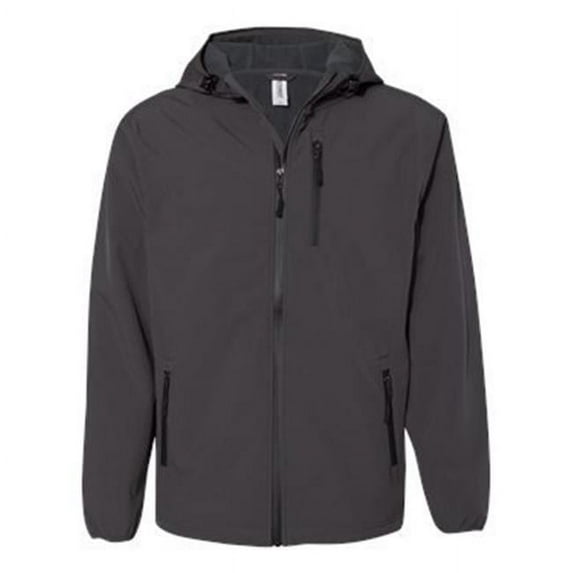 Poly-Tech Soft Shell Jacket, Graphite - 2XL