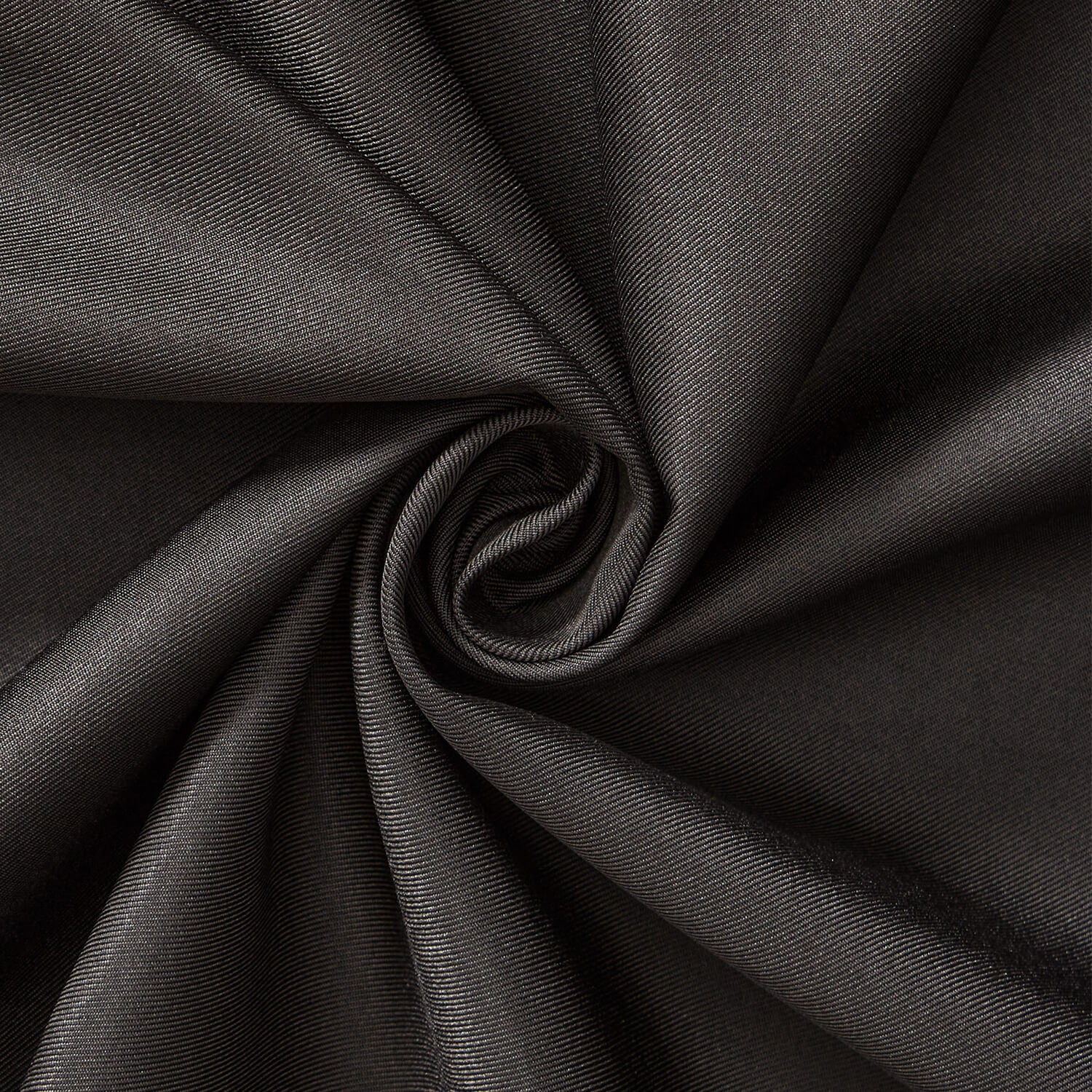 Poly Twill Fabric 58/60 Inch 170 GSM Polyester By The Yard For Sewing Apparel, Crafts, & Décor - Black (10 Yards)