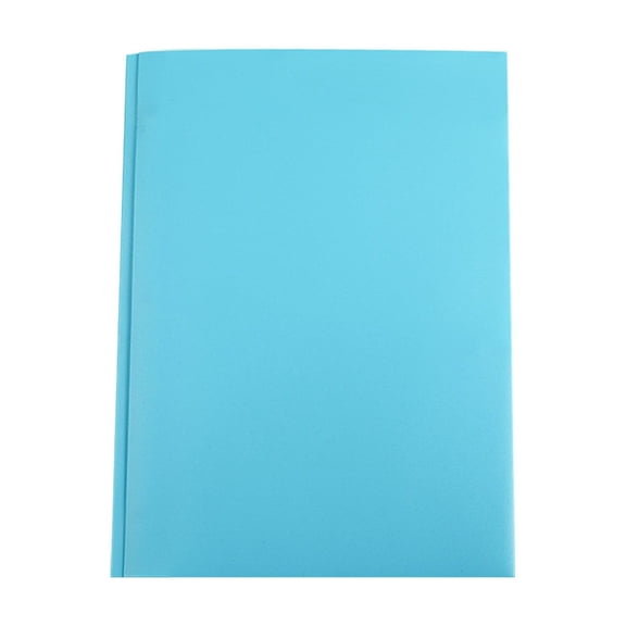 Poly Two-Pocket Folder with Prongs,Portable 2-Pocket Folders with Center Three-Hole Punch Prong Fasteners,3-Prong Brad Fastener Folders with Business Card Slot for Letter Size Paper(Blue,11.7x9.5")
