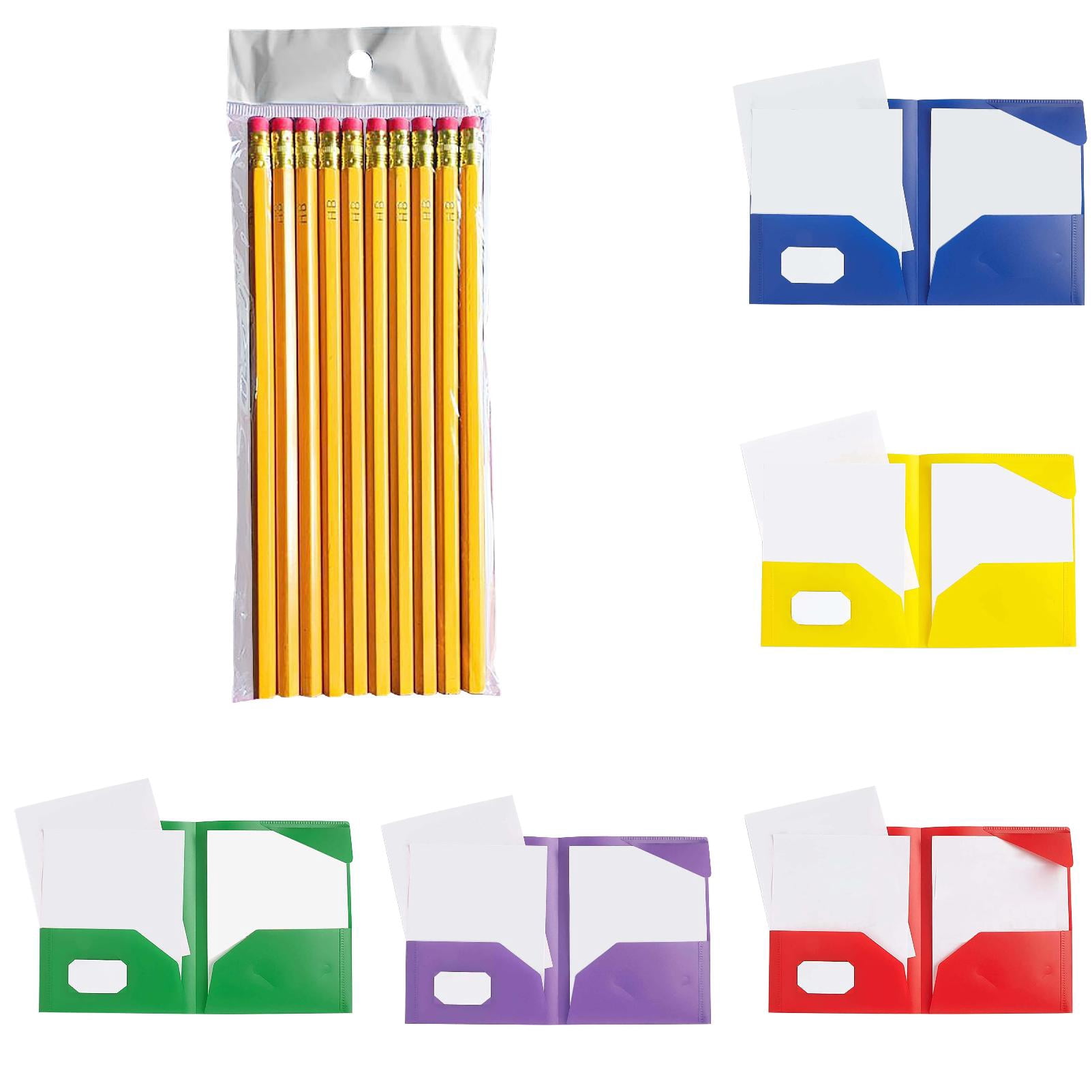 Poly Two Pocket Folder Three Hole Punch Prong Fasteners Letter Size ...