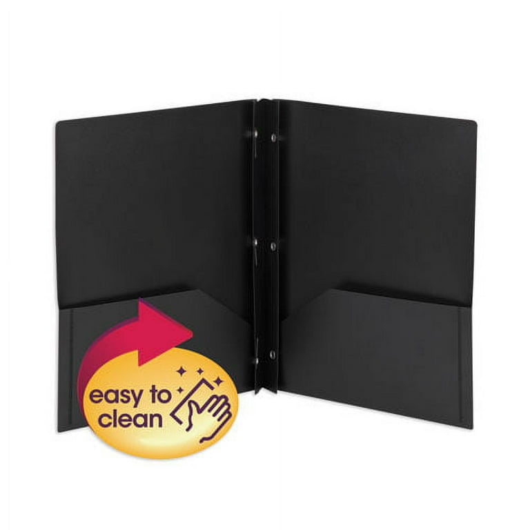 Poly Two-Pocket Folder with Fasteners, 180-Sheet Capacity, 11 x 8.5, Blue, 25/Box Poly Two-Pocket Folder with Fasteners, 180-Sheet Capacity, 11 x 8.5, Blue, 25/Box