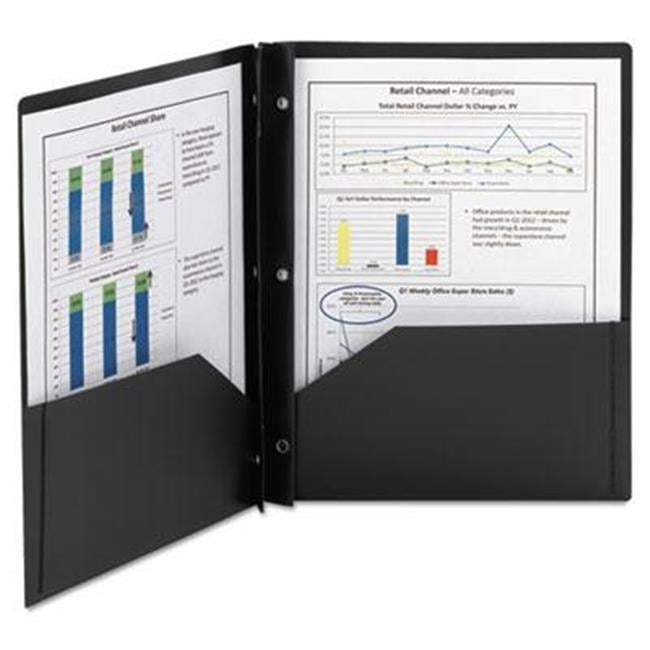 Poly Two-Pocket Folder with Fasteners - Walmart.com